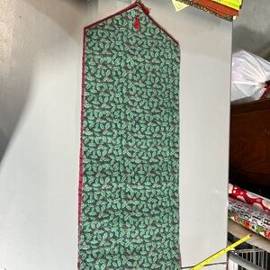 Festive Green and Red Table Runner